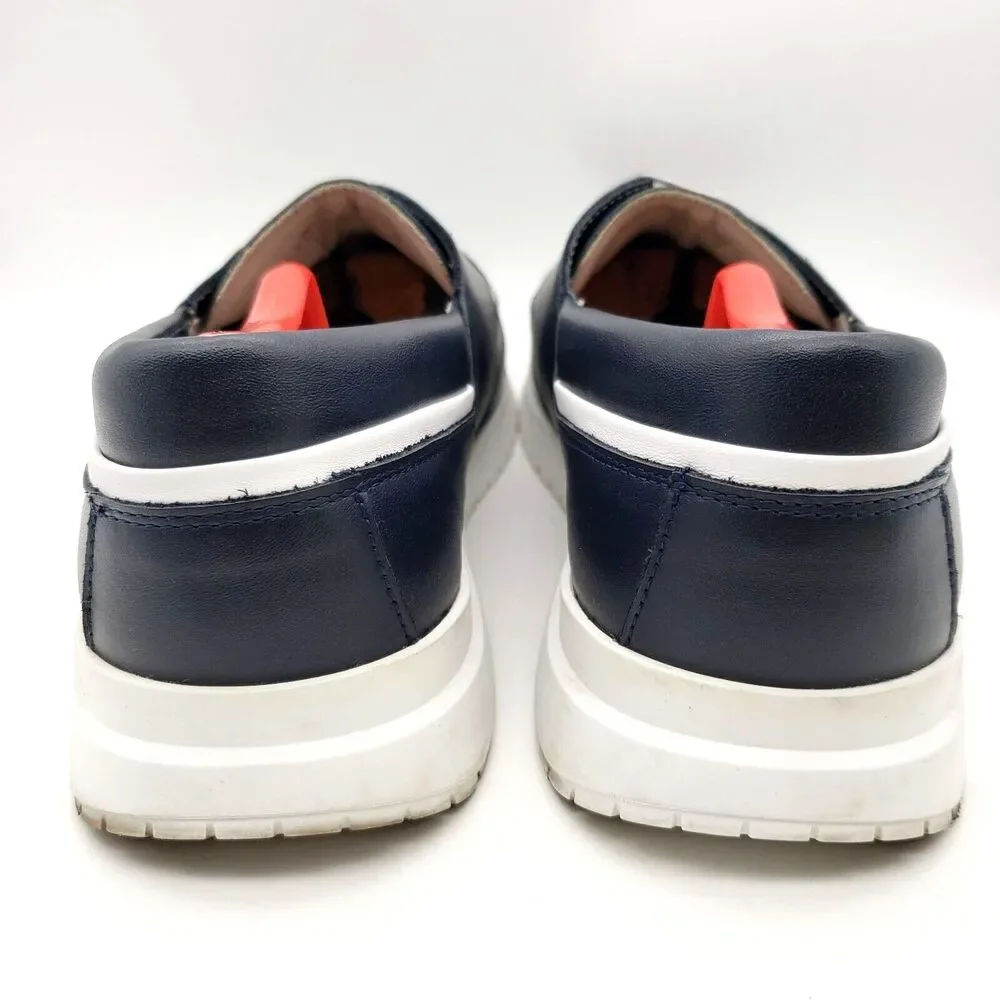 Porsche Design Boatshoe 2.0 Calf Loafer Men's 11.5 Leather Boat Shoes Navy Blue